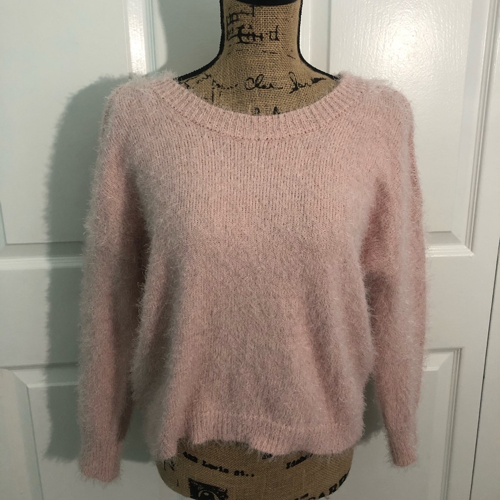 Pink Fuzzy Sweater